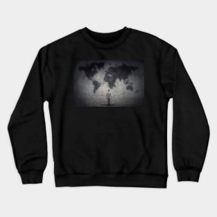 world map Crewneck Sweatshirt